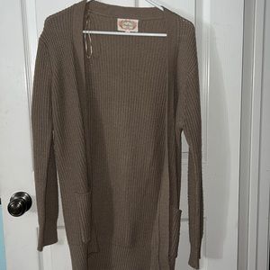 Ambiance tan lightweight cardigan size - M